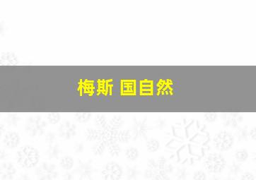 梅斯 国自然